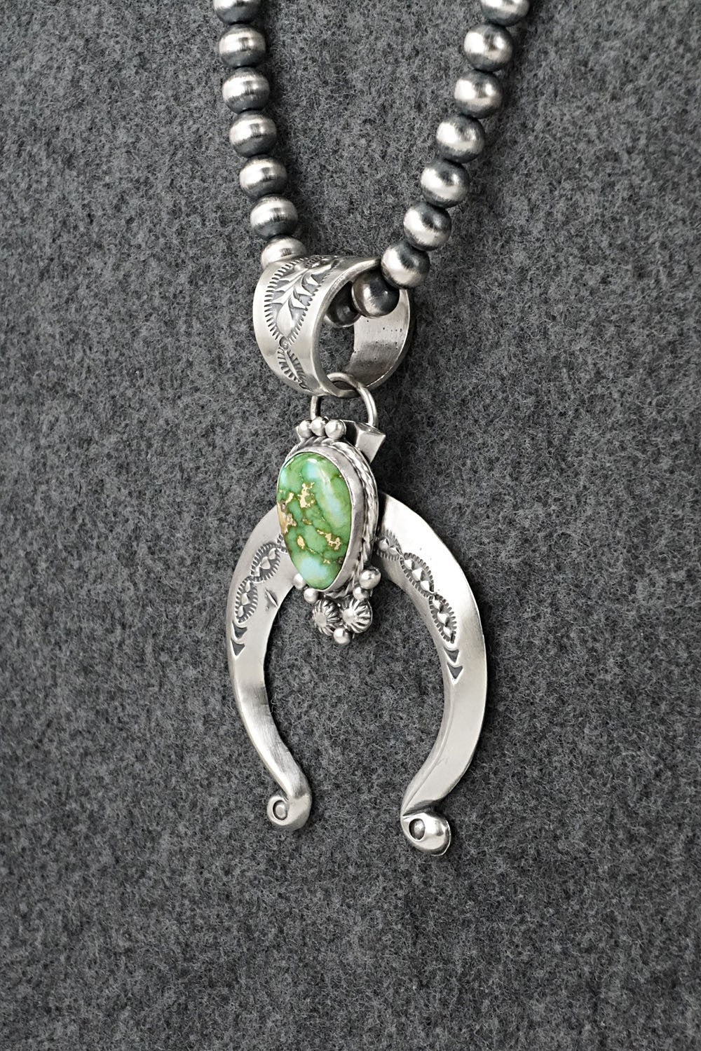 Turquoise & Sterling Silver Necklace - Samuel Yellowhair