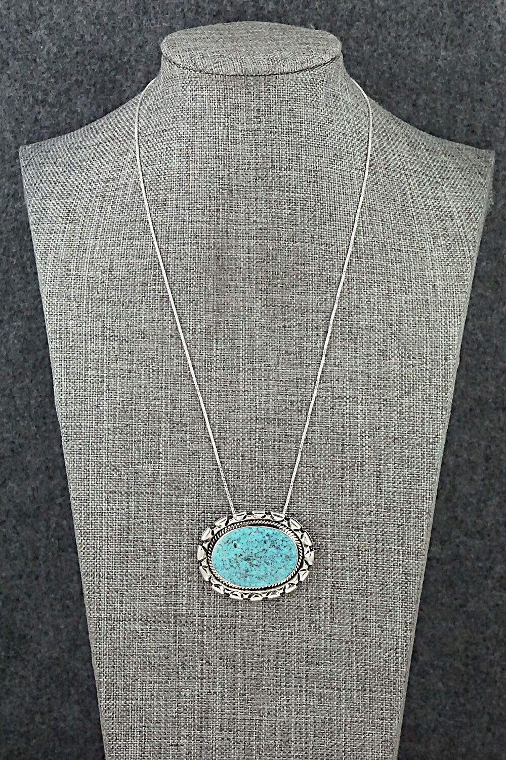 Turquoise & Sterling Silver Necklace - Jimson Belin