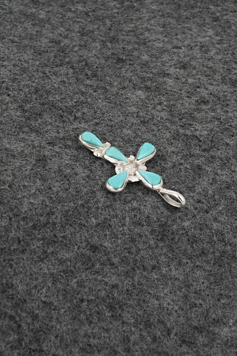 Turquoise & Sterling Silver Pendant - Bryce Vacit