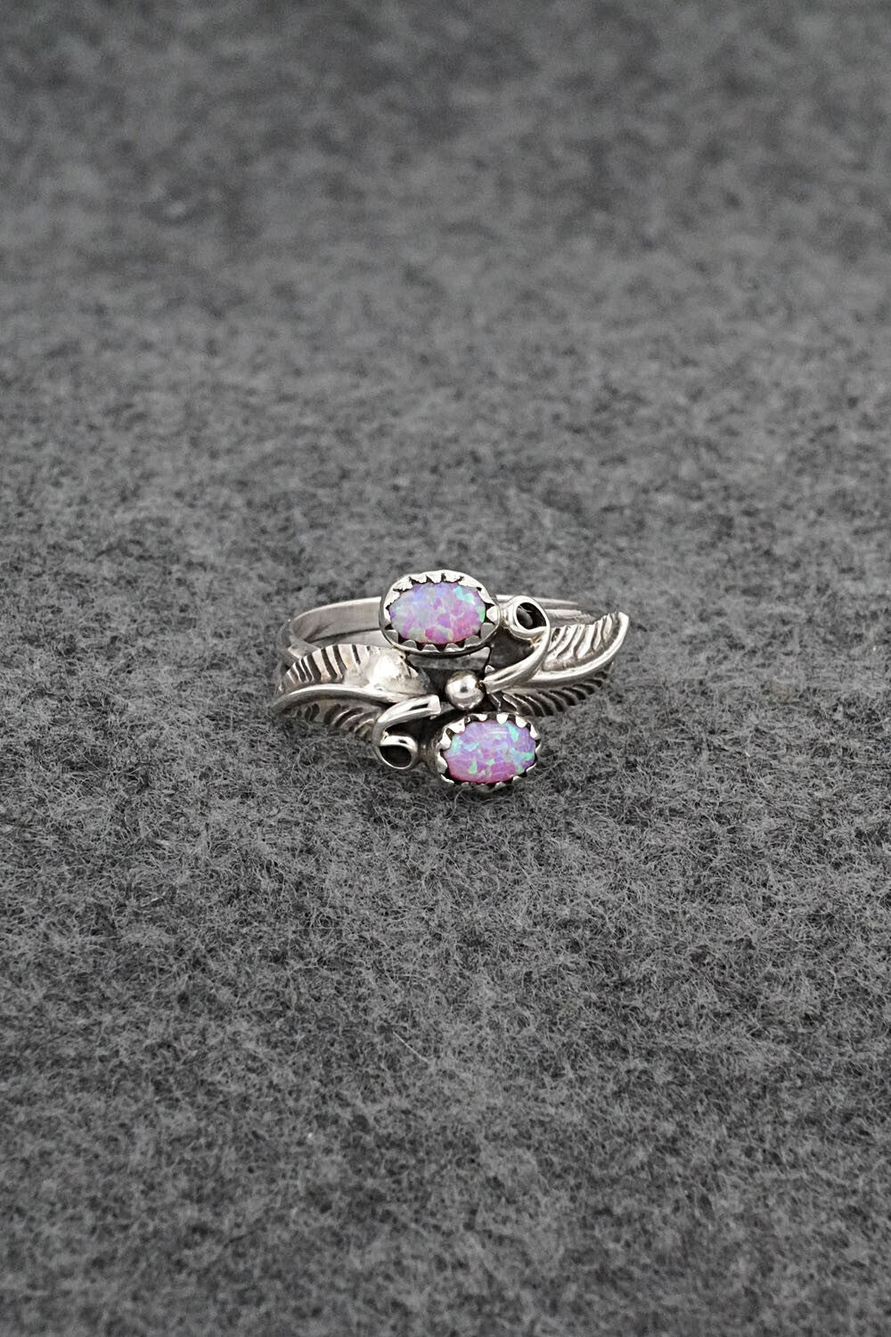 Opalite & Sterling Silver Ring - Harry B. Yazzie - Size 7.75