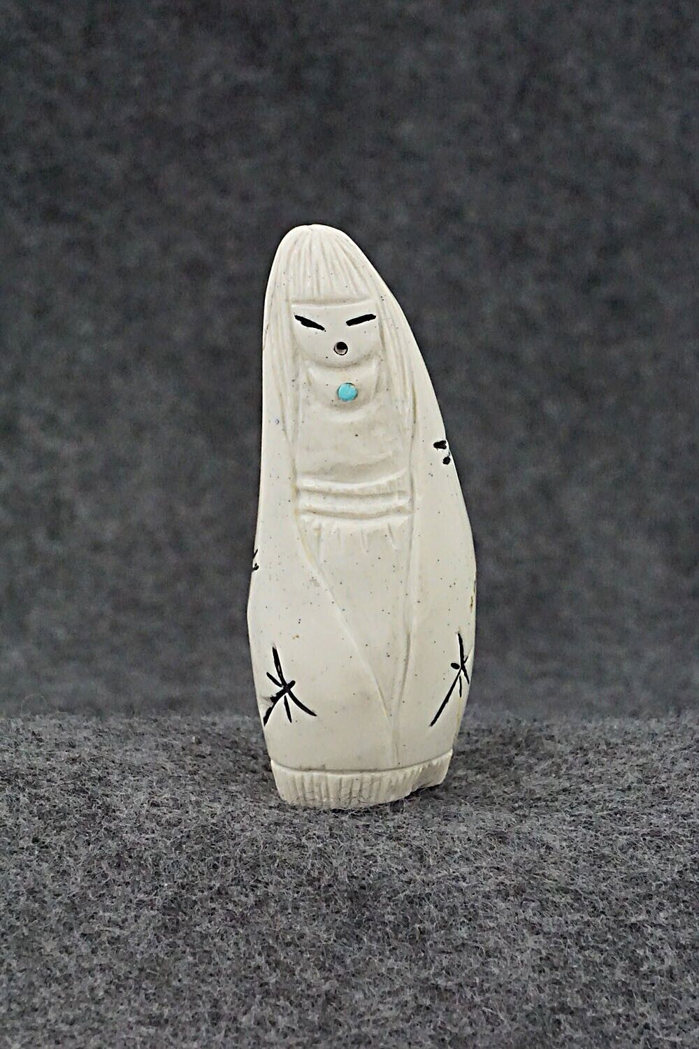 Corn Maiden Zuni Fetish Carving - Sandra Quandelacy