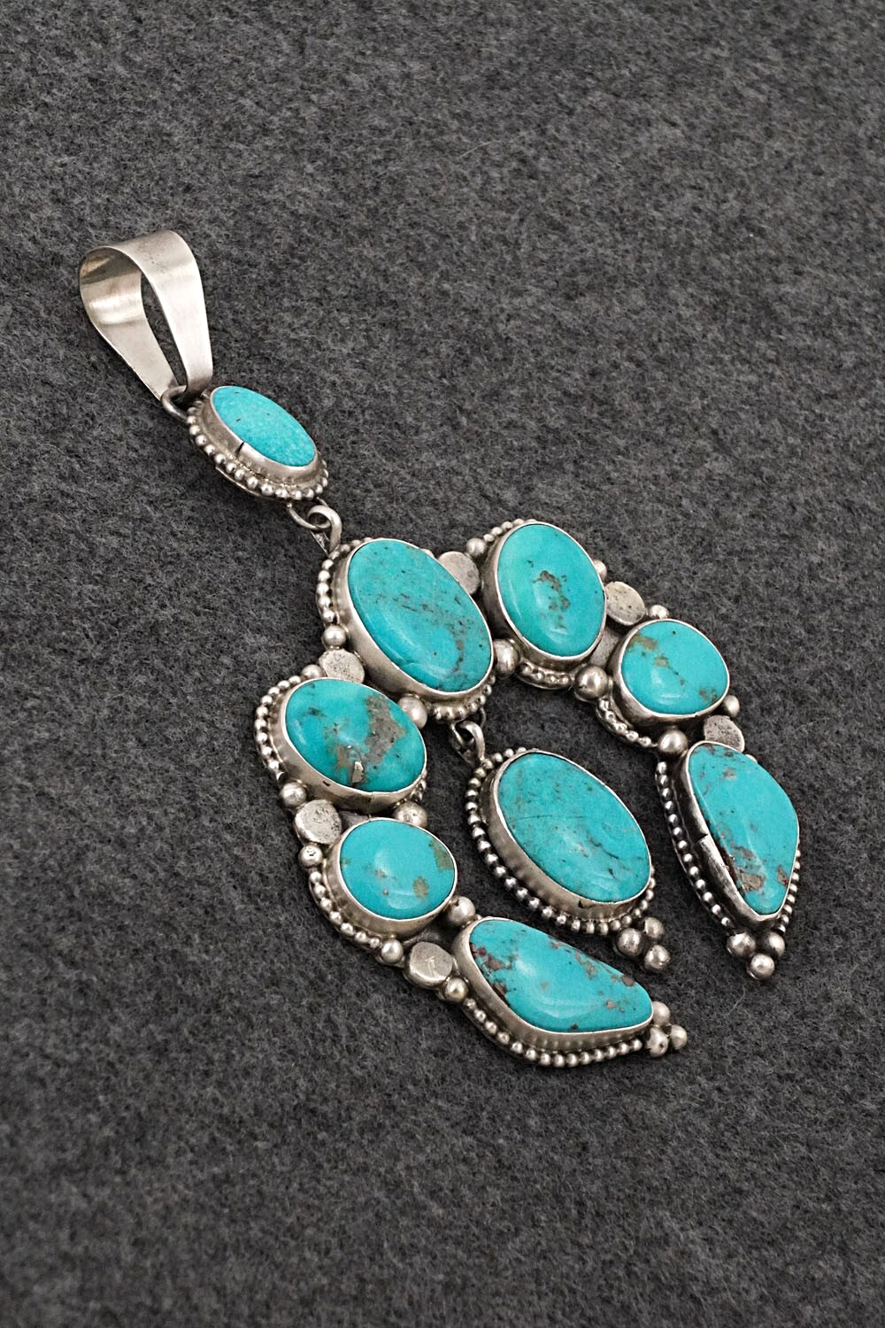 Turquoise & Sterling Silver Pendant - Travis J.