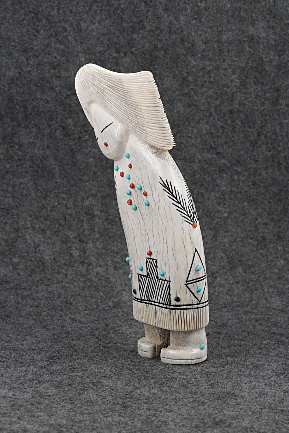Corn Maiden Zuni Fetish Carving - Claudia Peina