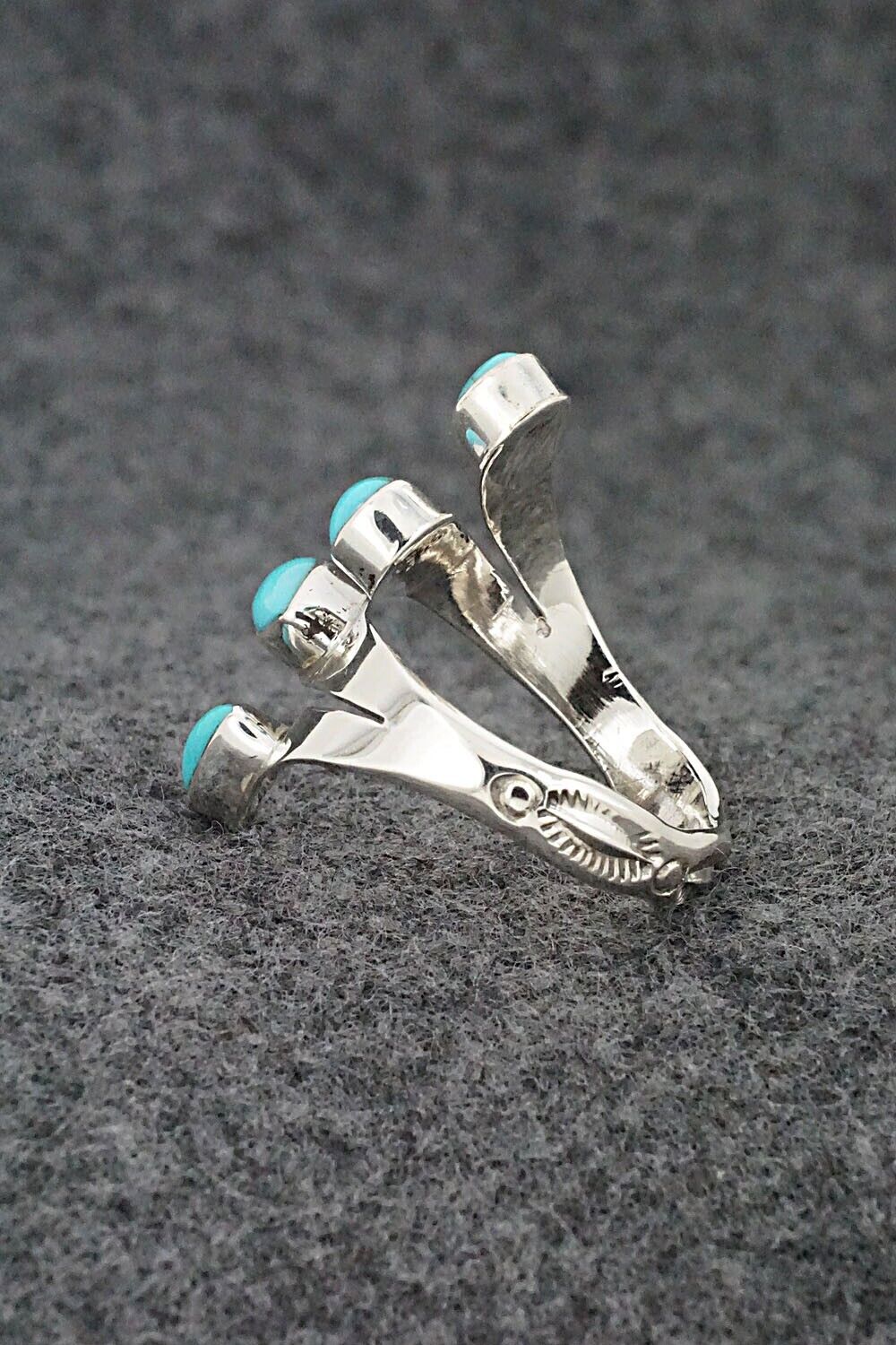 Turquoise & Sterling Silver Ring - Thomas Yazzie - Size 9.5