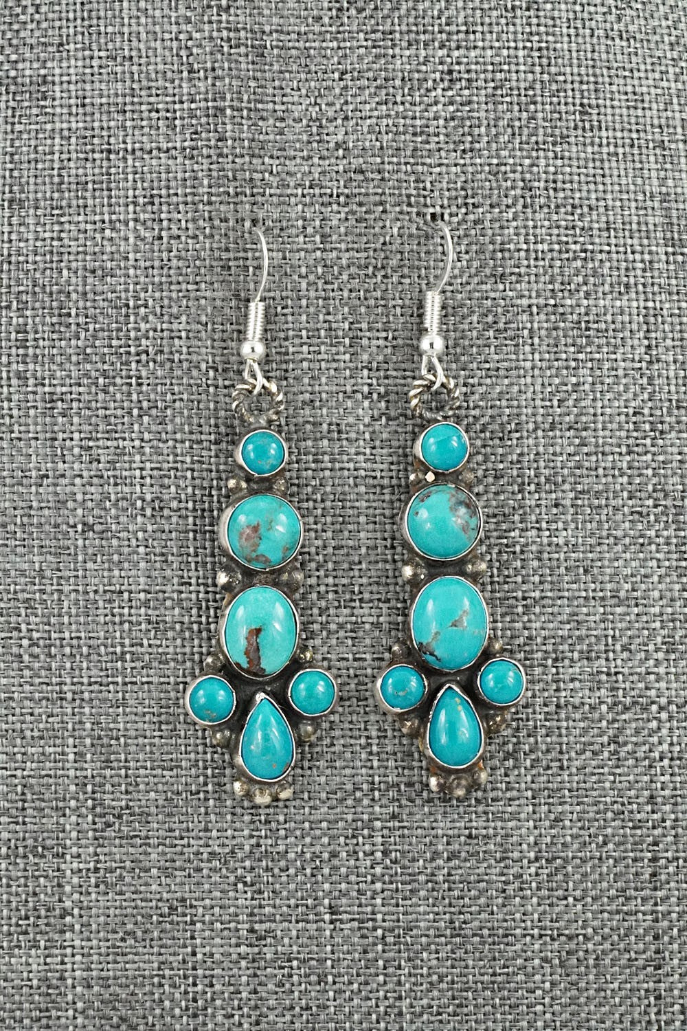 Turquoise & Sterling Silver Earrings - Devin Brown