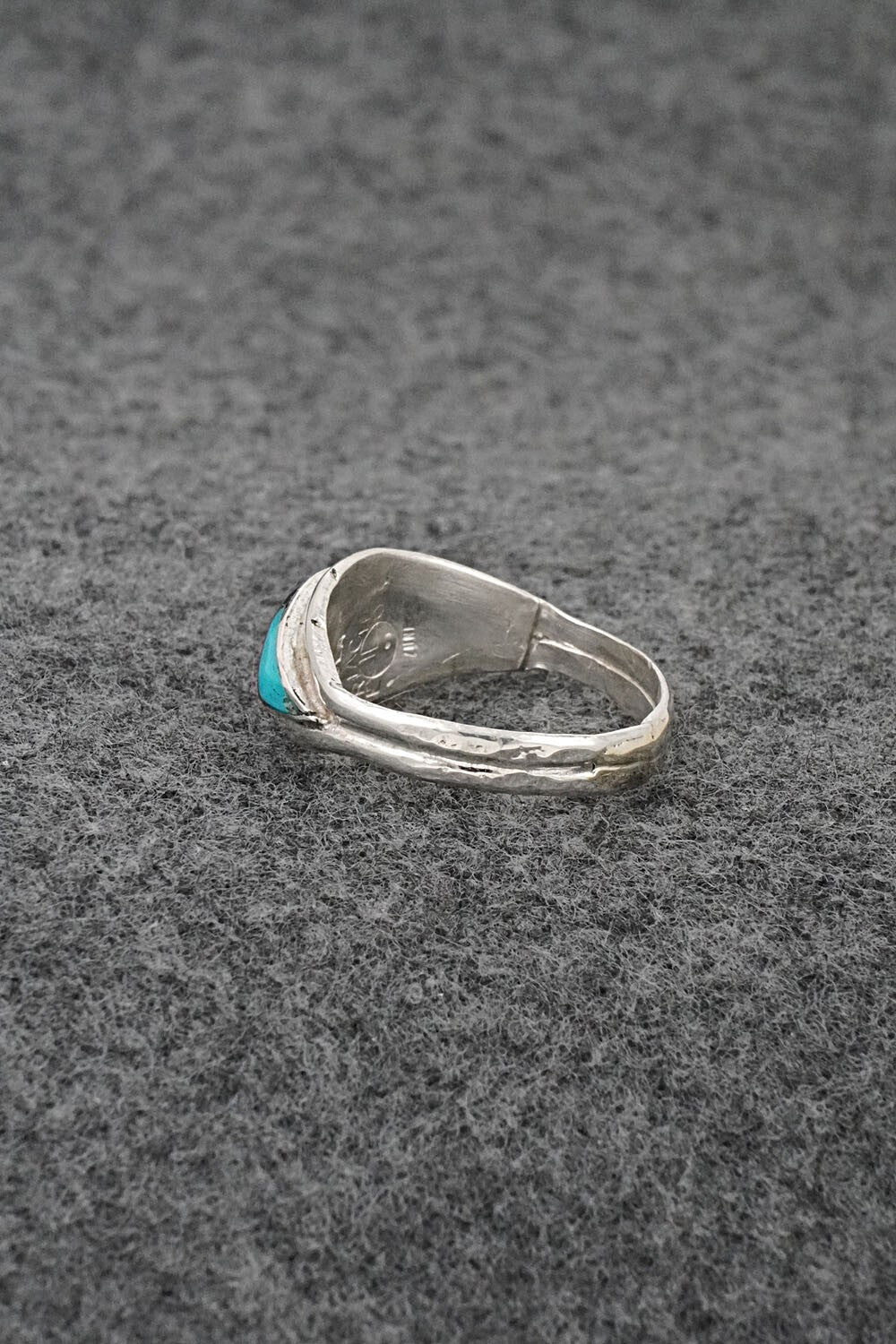Multi-Stone & Sterling Silver Inlay Ring - Ola Eriacho - Size 8