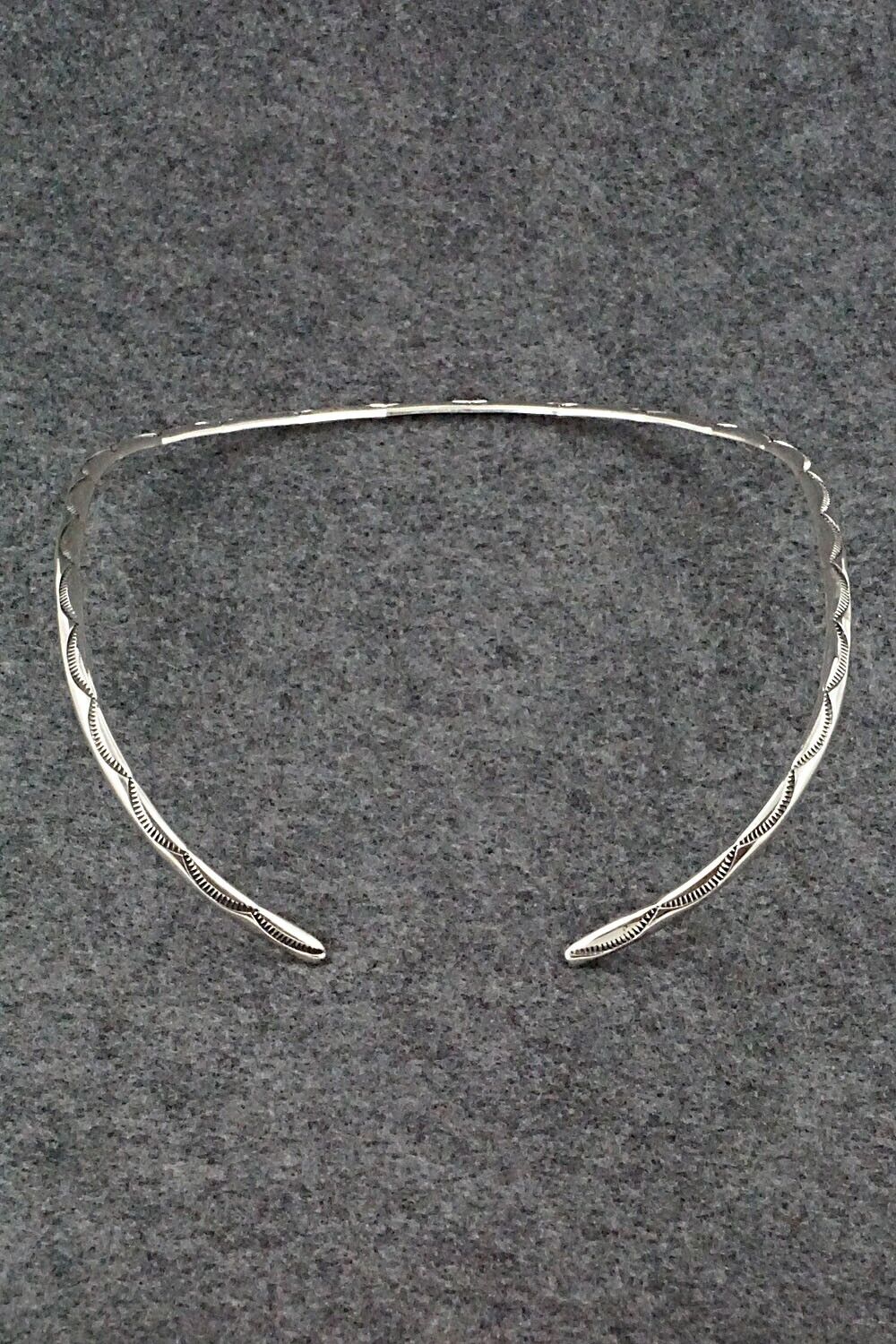 Sterling Silver Choker Necklace - Elaine Tahe