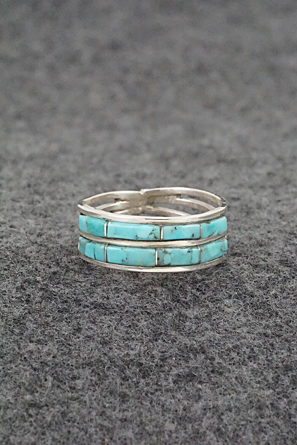 Turquoise & Sterling Silver Ring - Debbie Livingston - Size 9.25