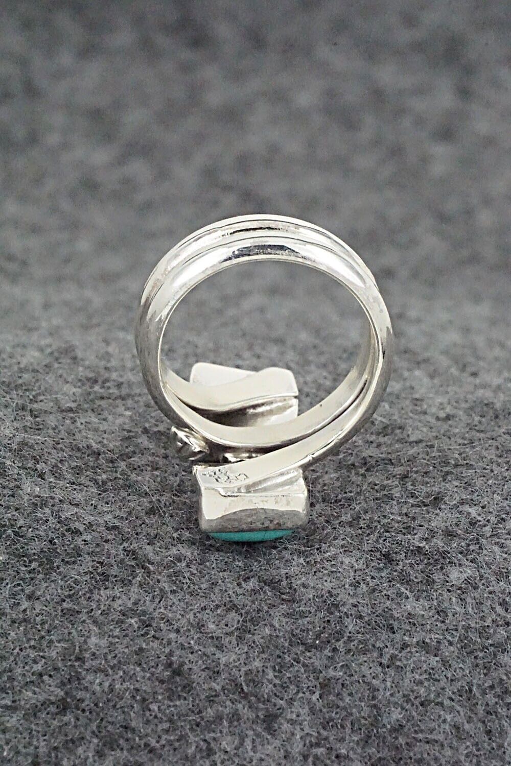 Turquoise & Sterling Silver Ring - Bobby Platero - Size 6
