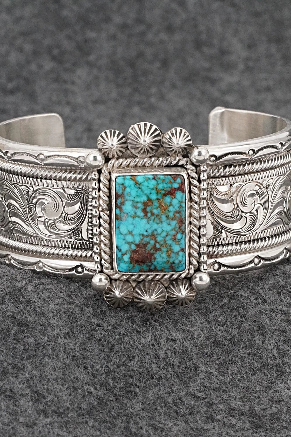 Turquoise & Sterling Silver Bracelet - Michael Calladitto