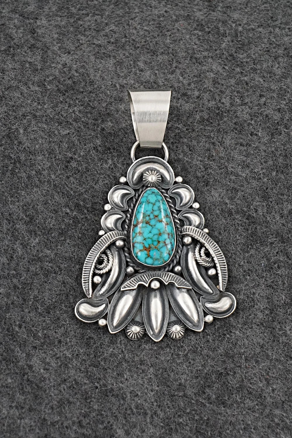 Turquoise and Sterling Silver Pendant - Derrick Gordon