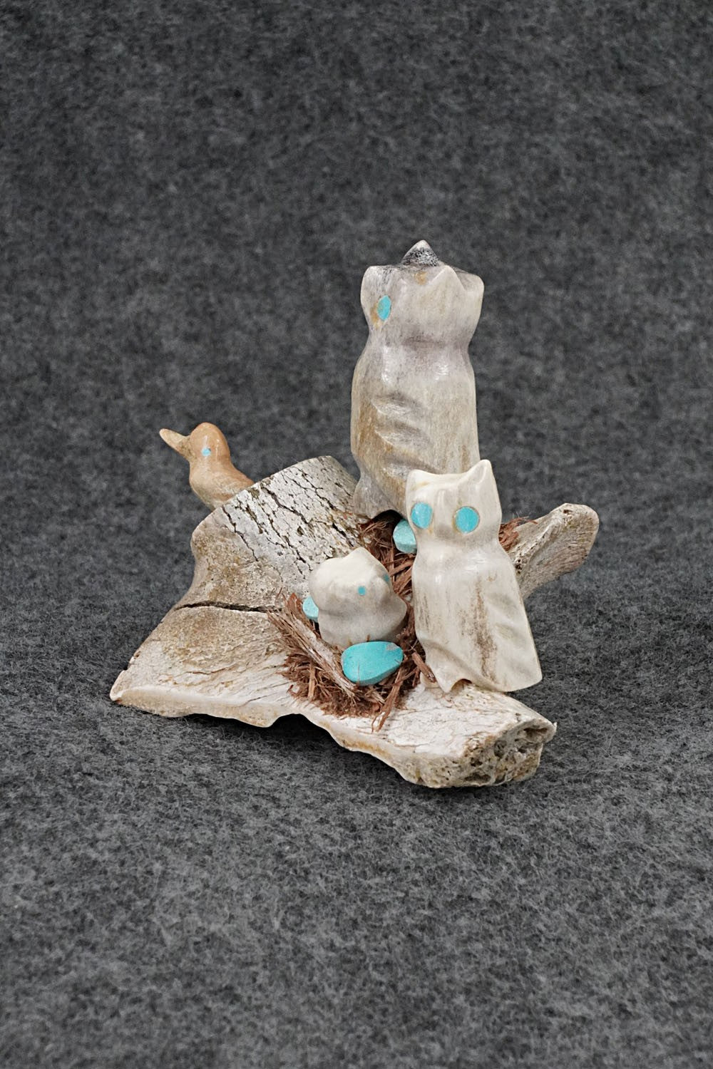 Owls Zuni Fetish Carving - Marvelita Phillips