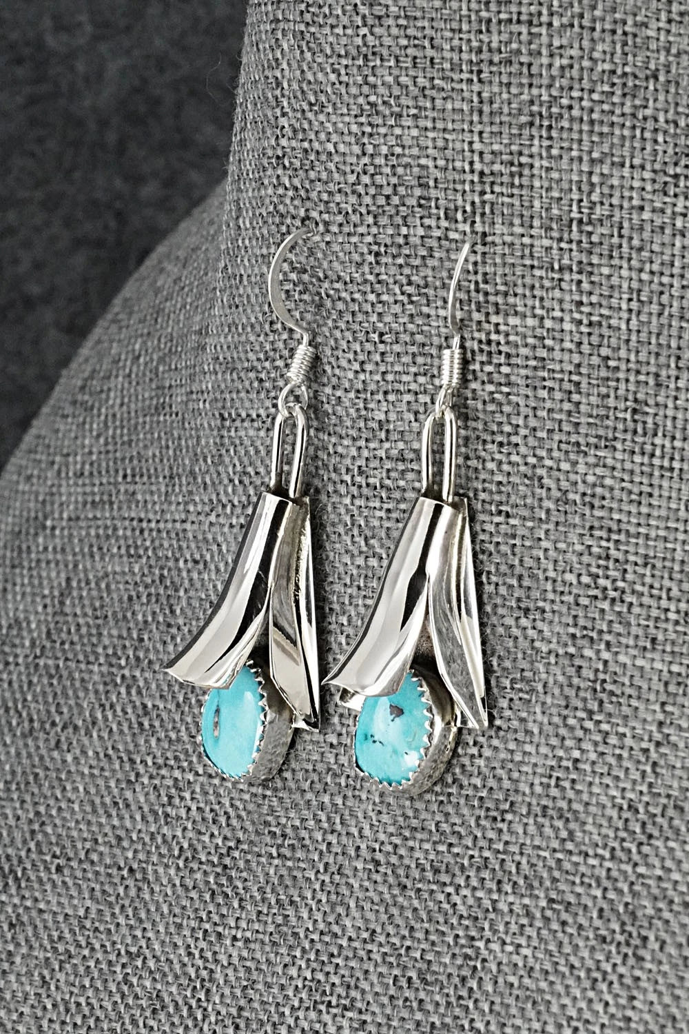 Turquoise & Sterling Silver Squash Blossom Set - Louise Yazzie