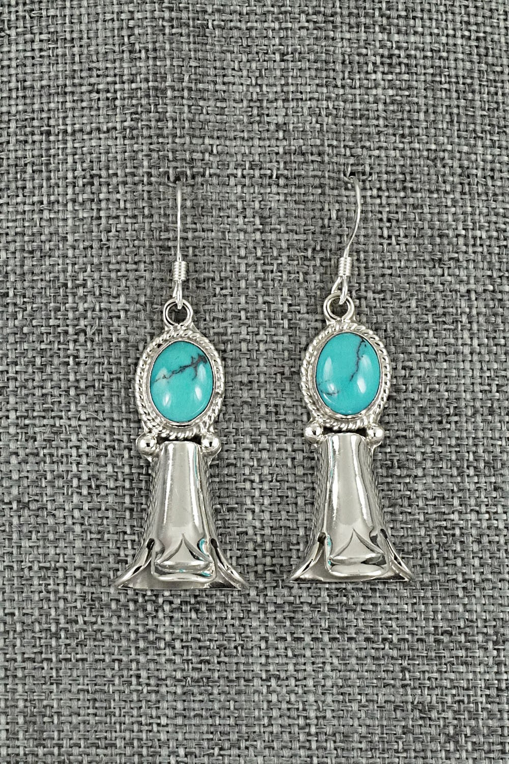 Turquoise & Sterling Silver Earrings - Sharon McCarthy