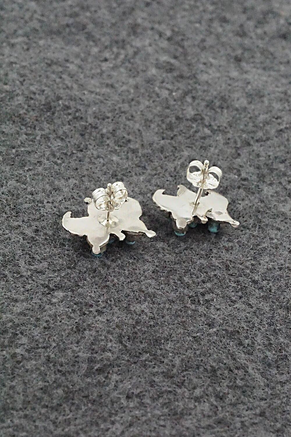 Turquoise & Sterling Silver Earrings - Wayne Johnson