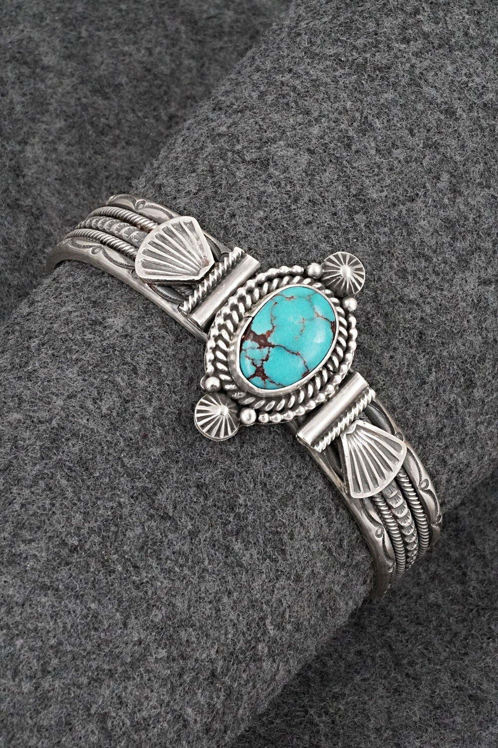 Turquoise & Sterling Silver Bracelet - Michael Calladitto