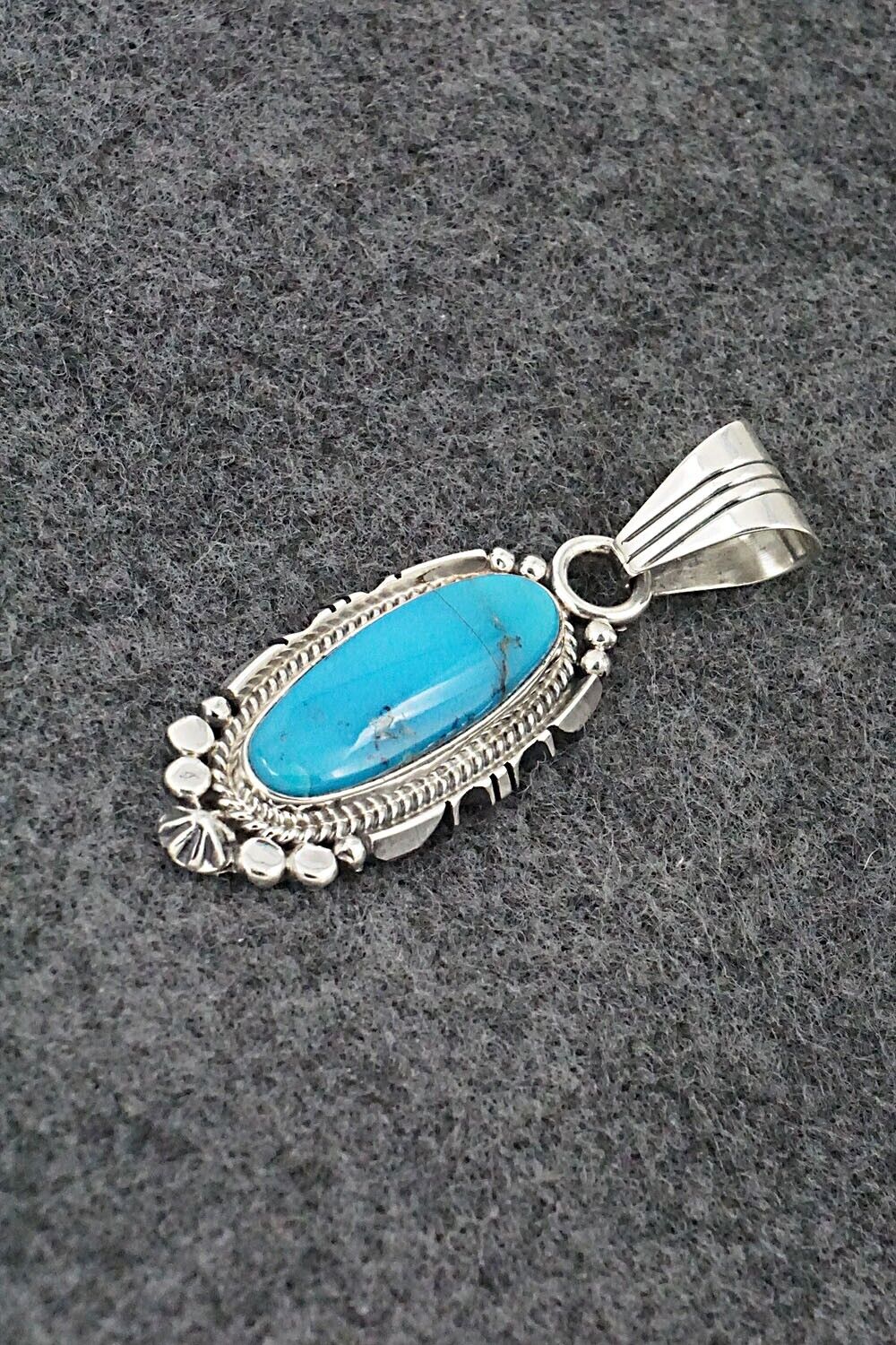 Turquoise & Sterling Silver Pendant - Daniel Benally