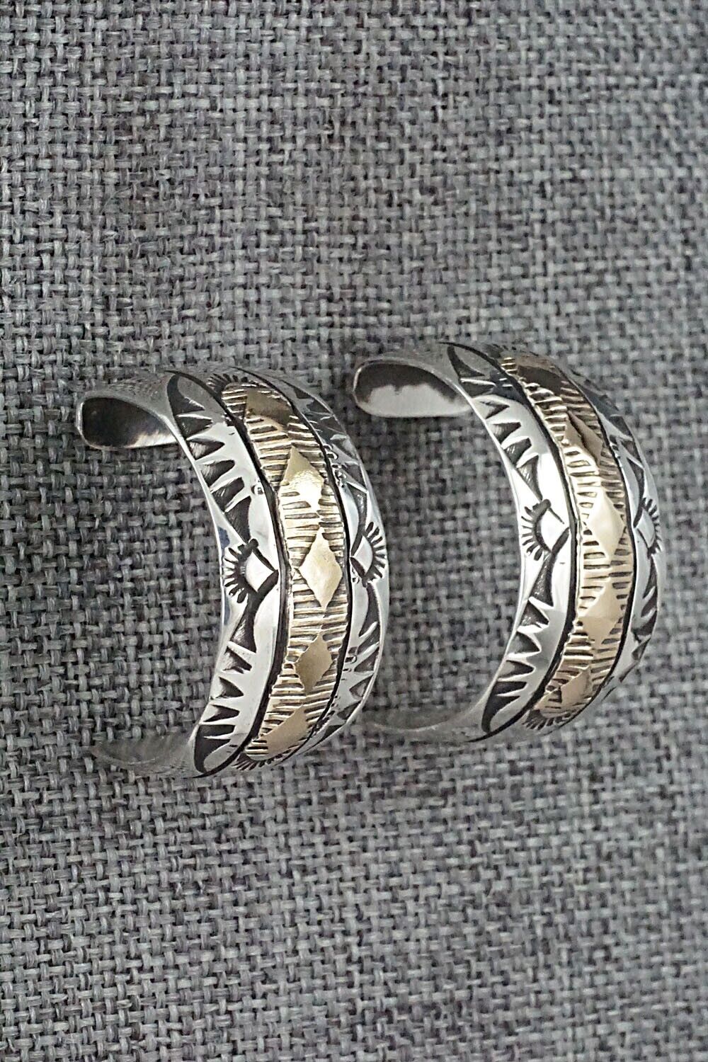 Sterling Silver & Gold Fill Hoop Earrings - Bruce Morgan