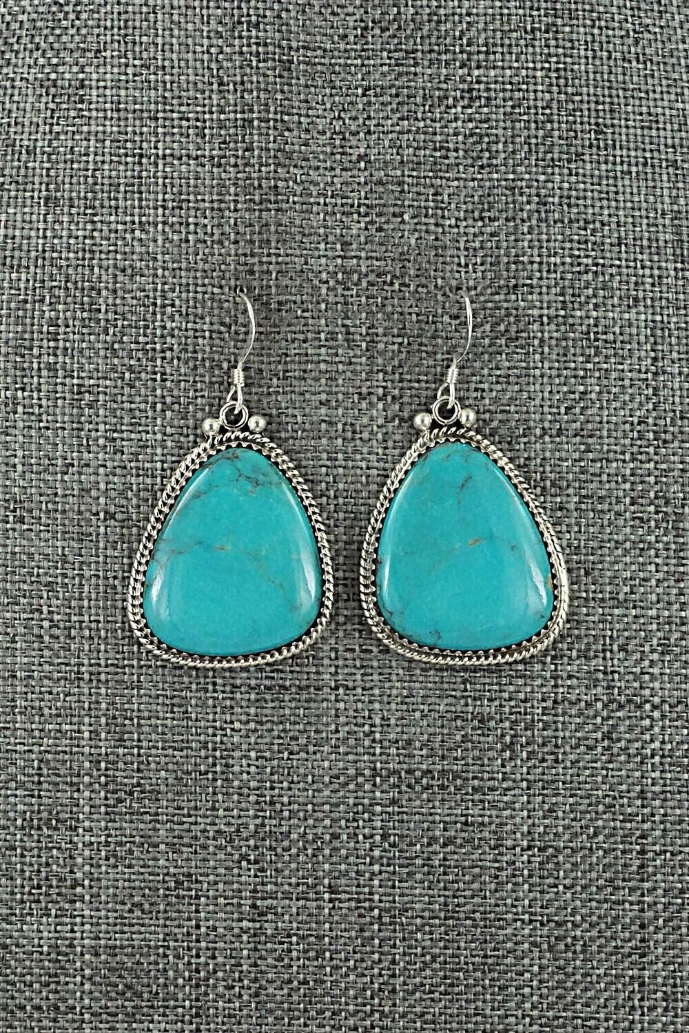 Turquoise & Sterling Silver Earrings - Sharon McCarthy