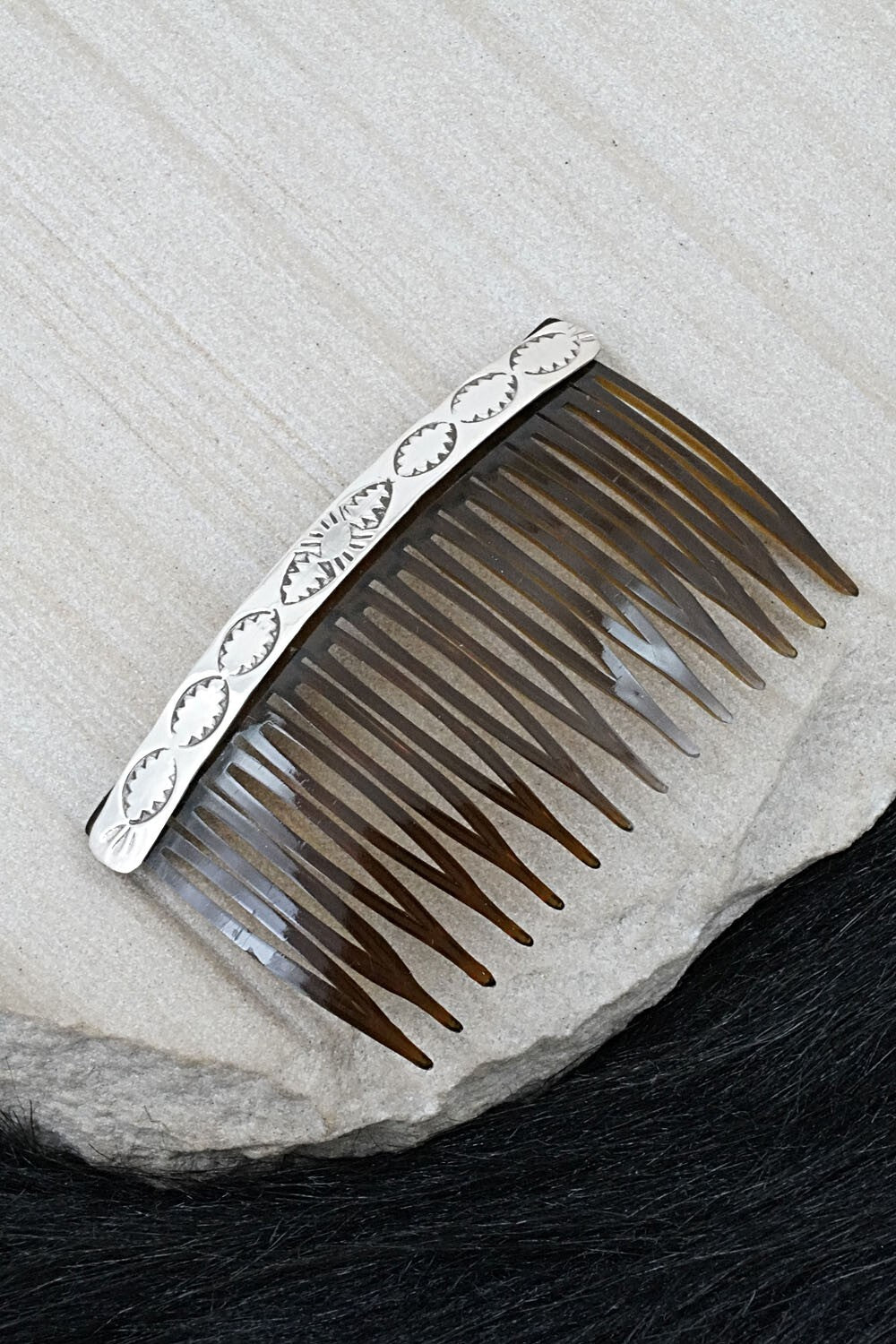 Sterling Silver Hair Combs - Bertha Begay