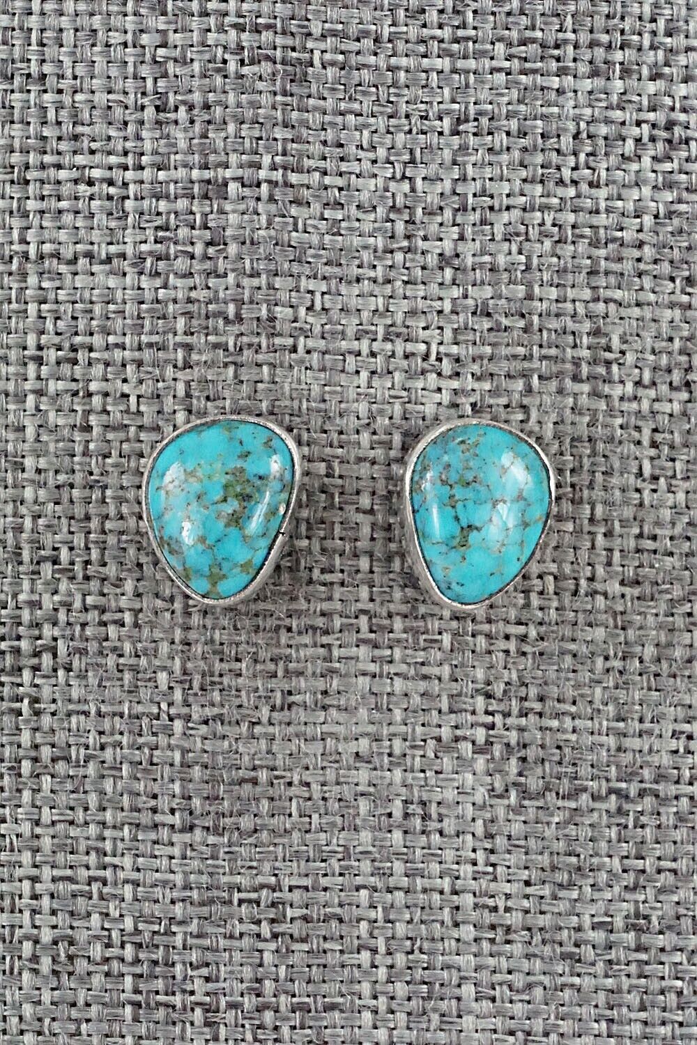 Turquoise & Sterling Silver Earrings - Marco Begaye