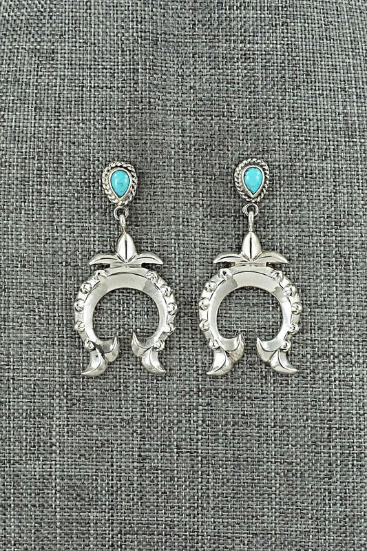 Turquoise & Sterling Silver Earrings - Annie Spencer