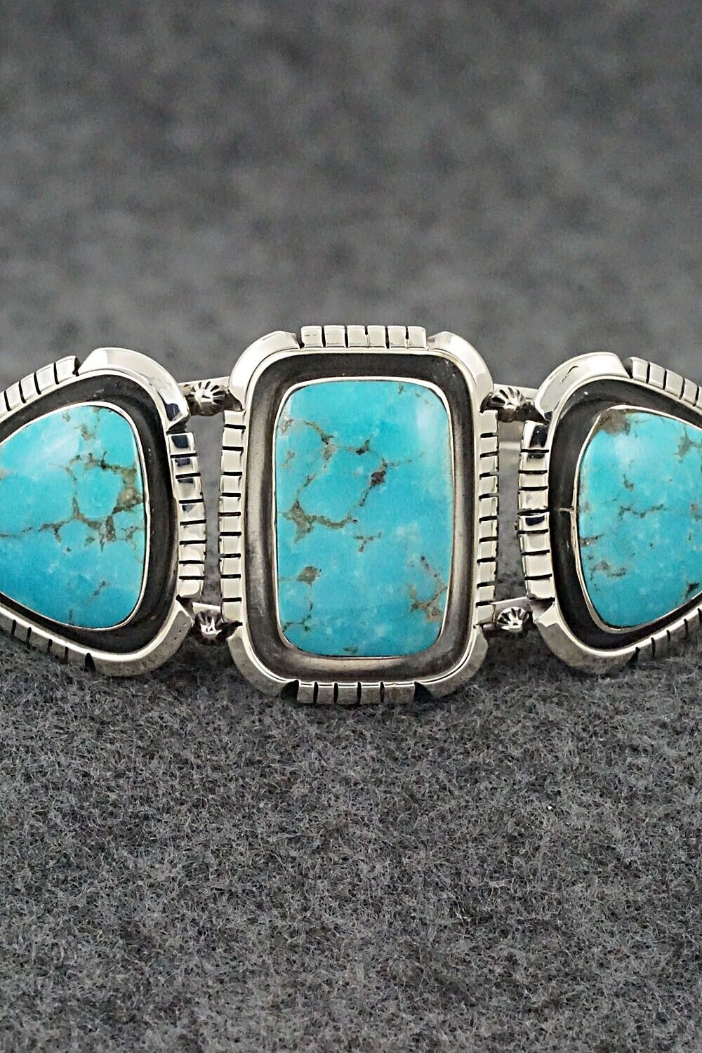 Turquoise & Sterling Silver Bracelet - Jimson Belin