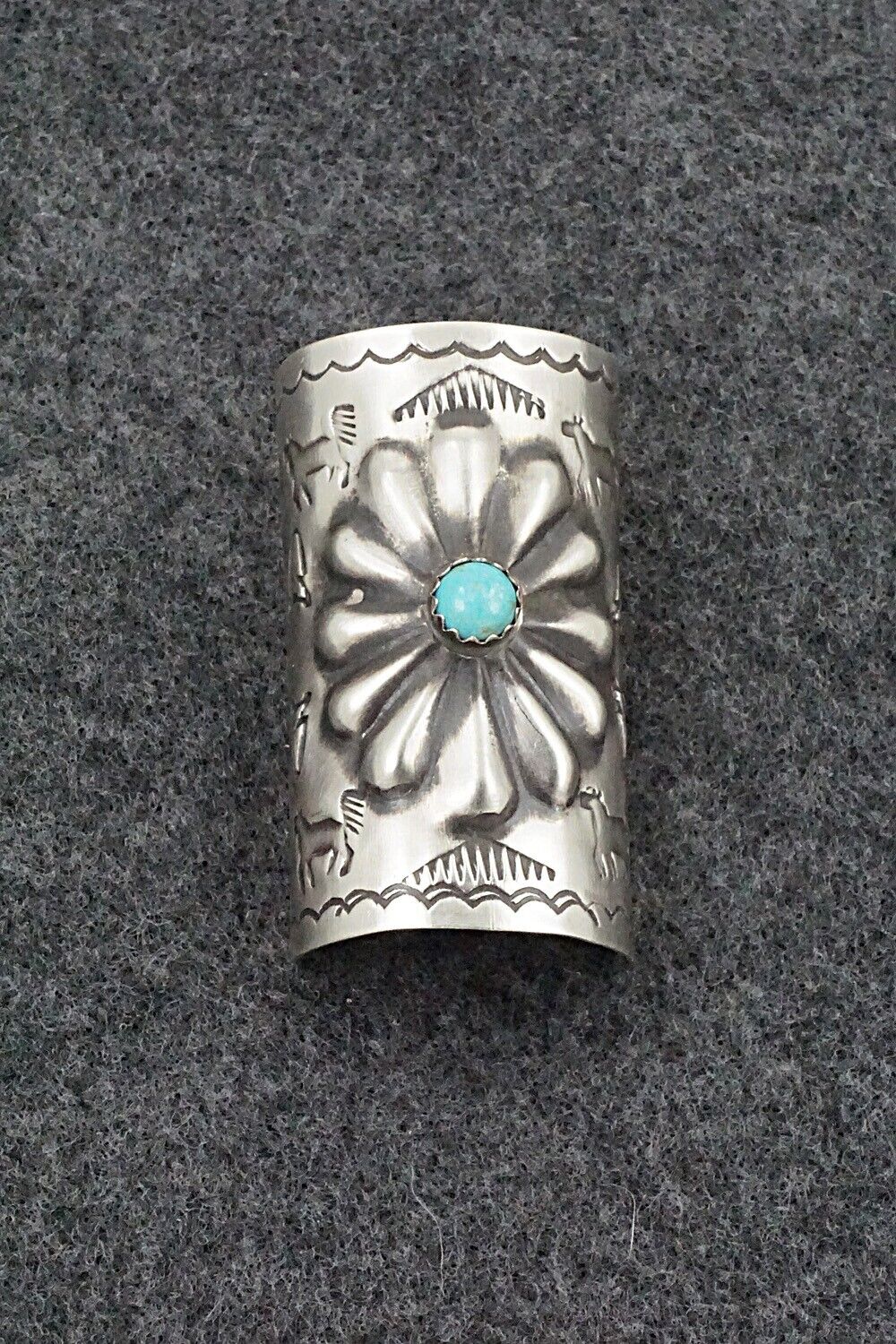 Turquoise & Sterling Silver Hair Pin - Arlene Soce