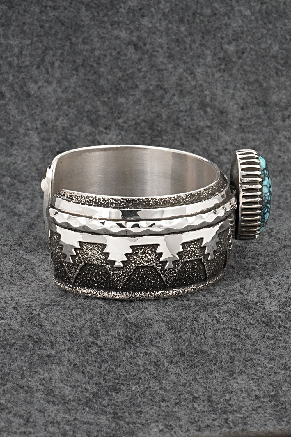 Turquoise & Sterling Silver Vintage Bracelet - Thomas Singer