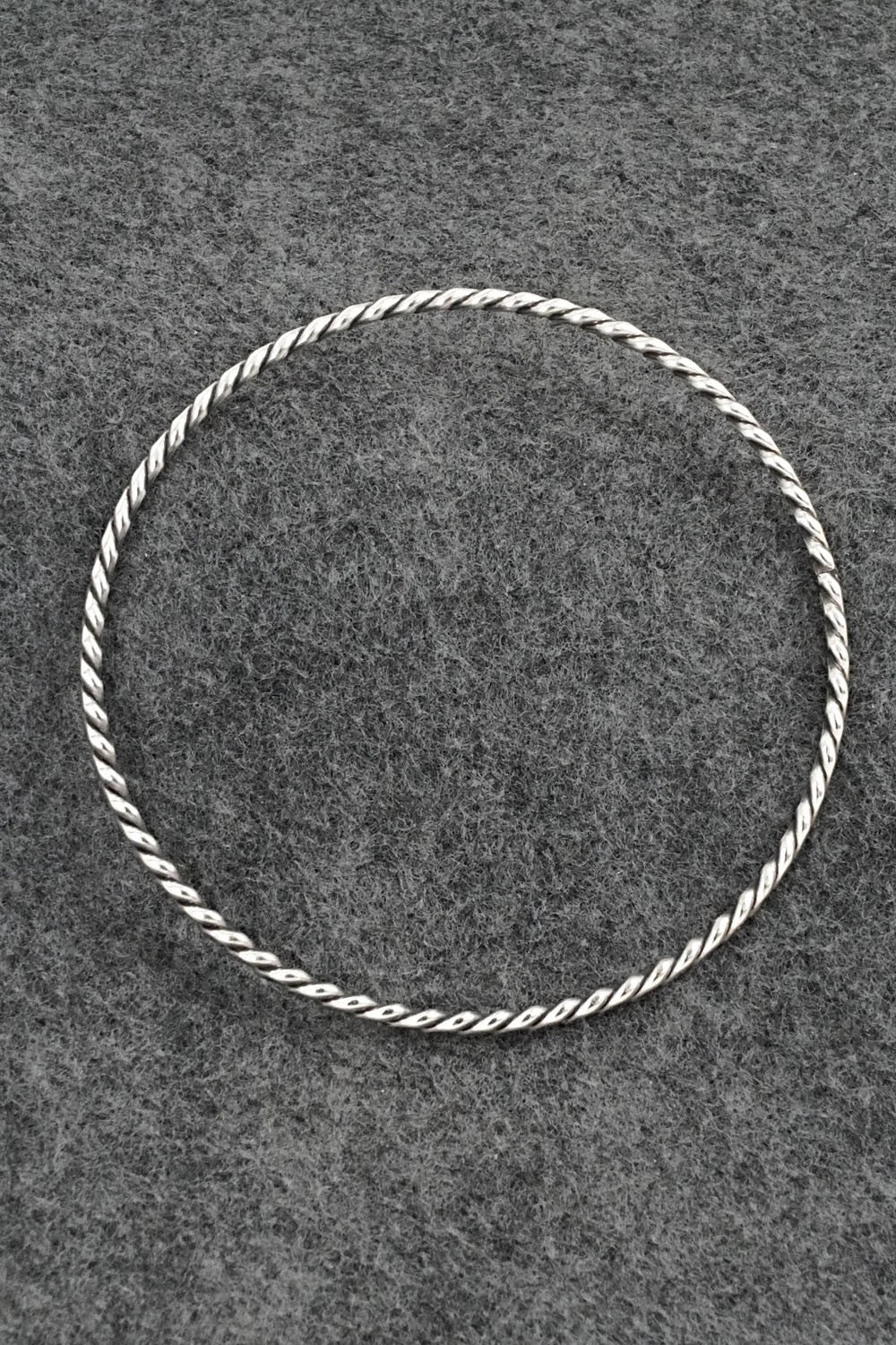 Sterling Silver Bangle Bracelet - Elaine Tahe