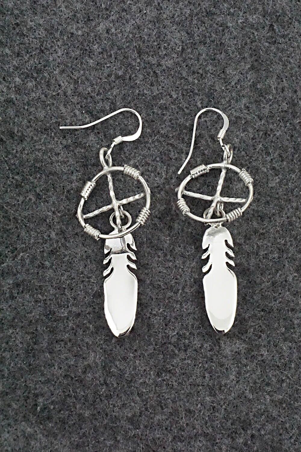 Turquoise & Sterling Silver Earrings - Sharon McCarthy