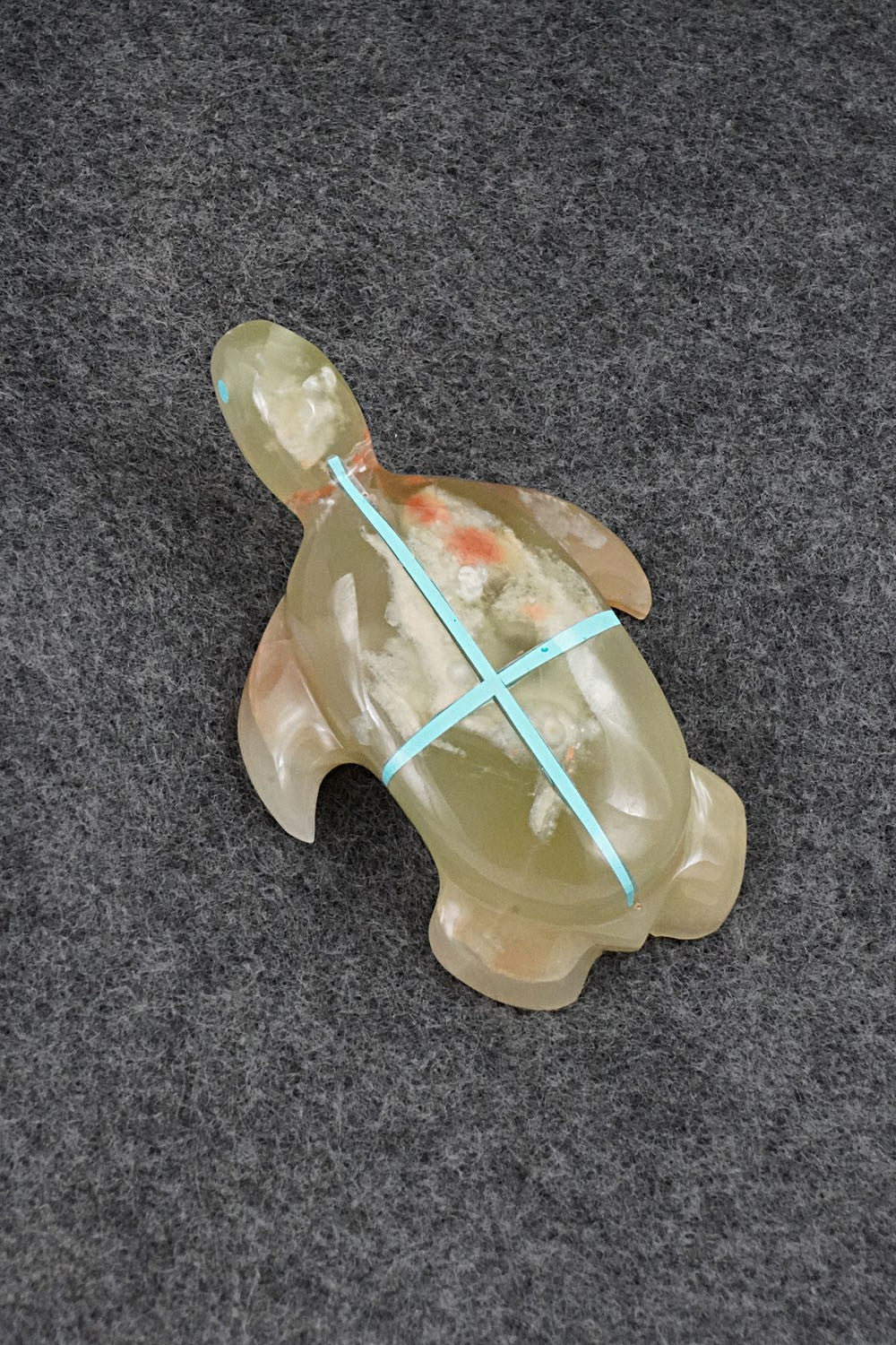 Turtle Zuni Fetish Carving - Kenric Laiwakete