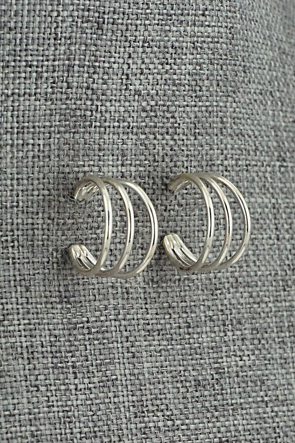 Sterling Silver Hoop Earrings - Elaine Tahe