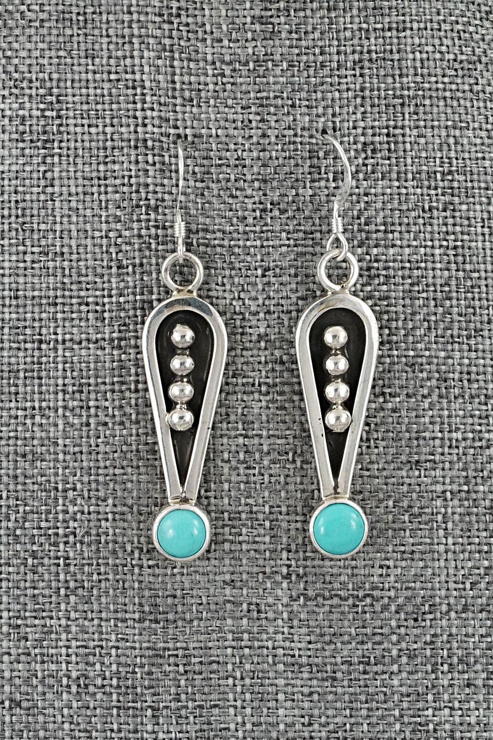 Turquoise & Sterling Silver Necklace and Earrings Set - Jonathan Nez
