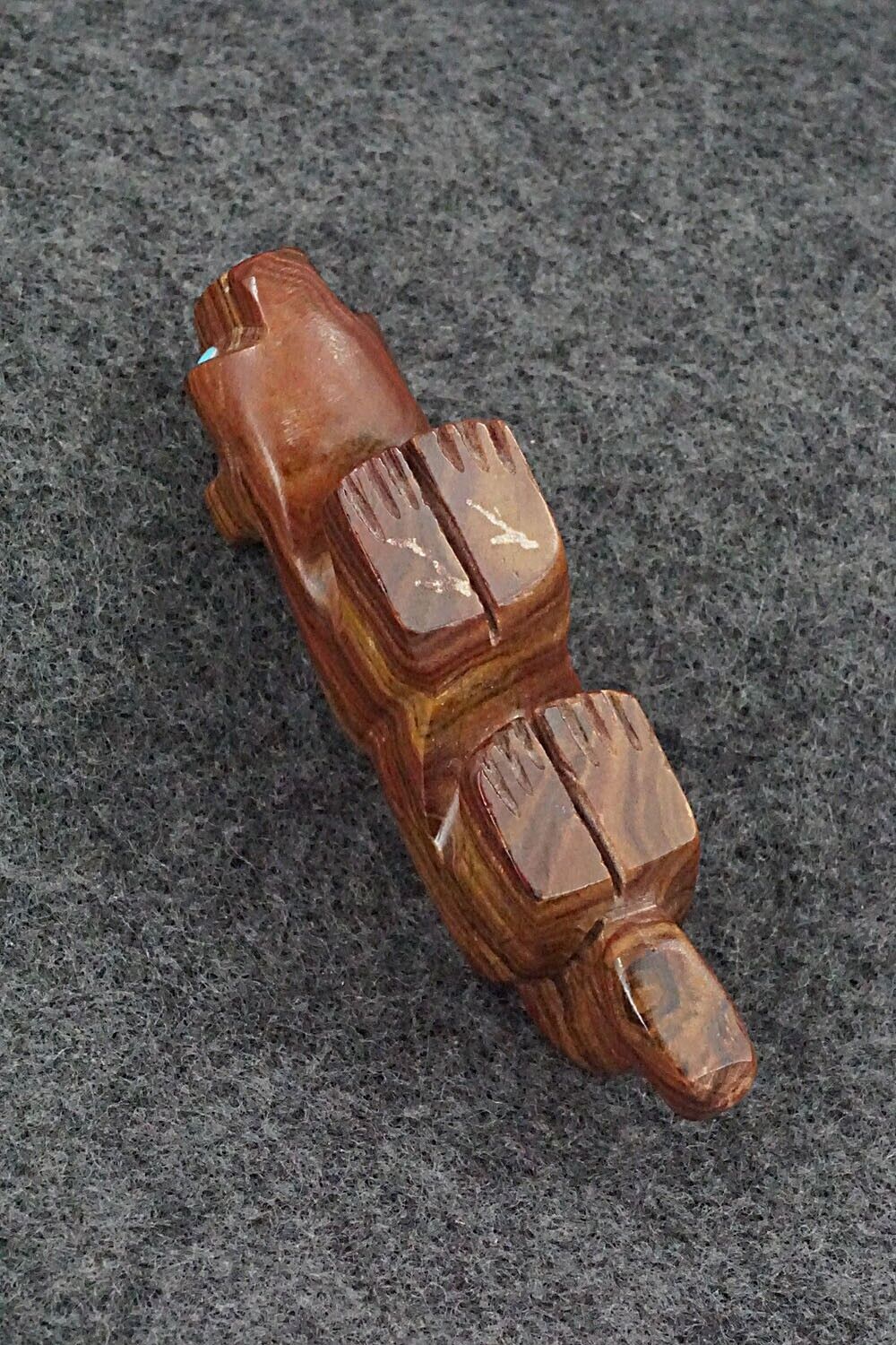 Mountain Lion Zuni Fetish Carving - Reynold Lunasee