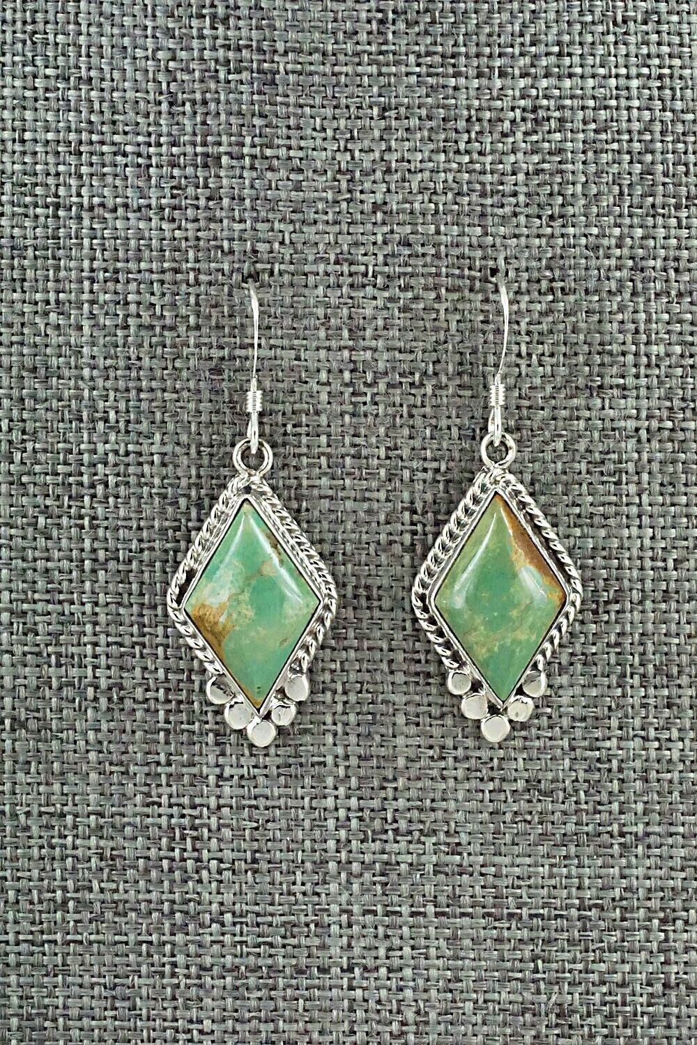 Turquoise & Sterling Silver Earrings - Gary Shorty
