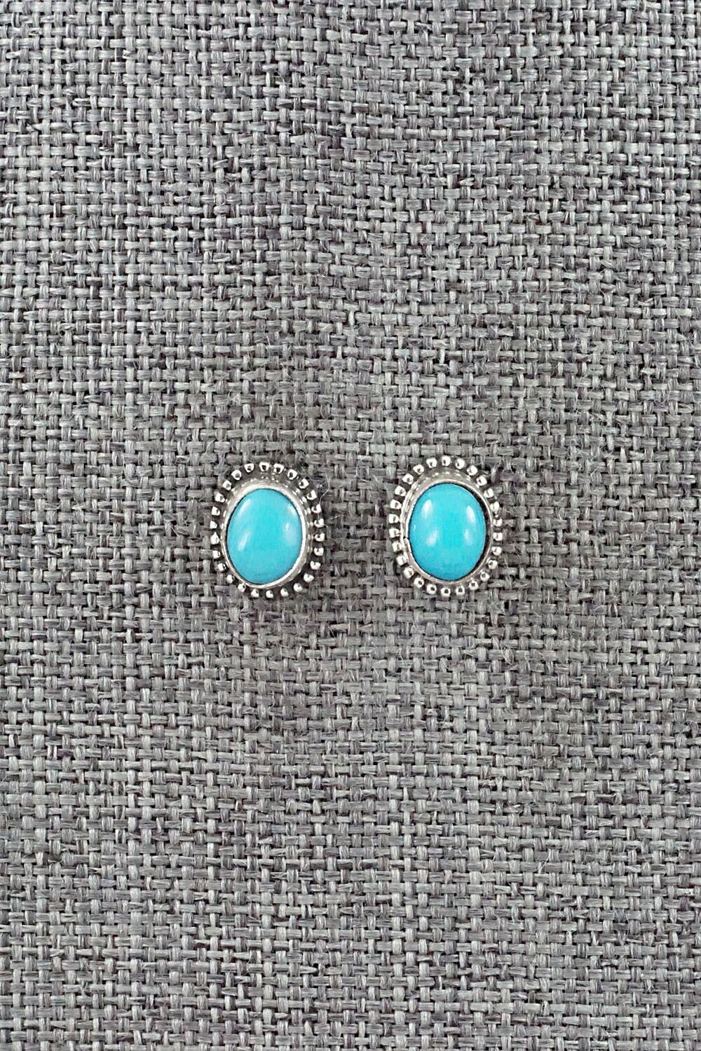 Turquoise & Sterling Silver Earrings - Rosemary Saunders