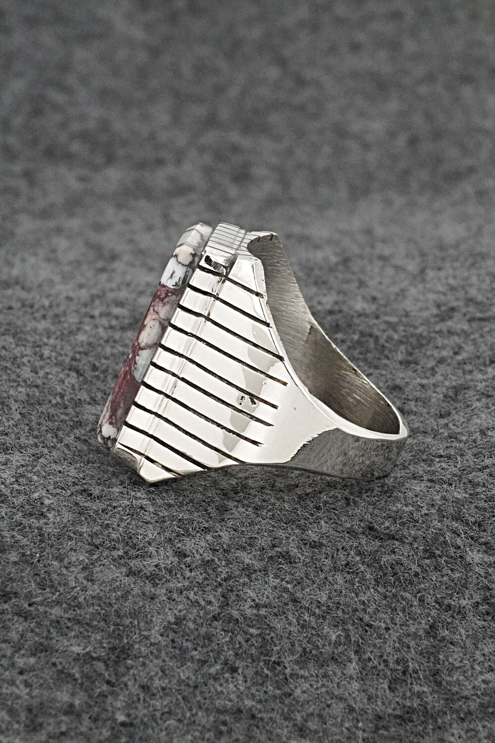 Wild Horse & Sterling Silver Ring - Trevor Jack - Size 11.5