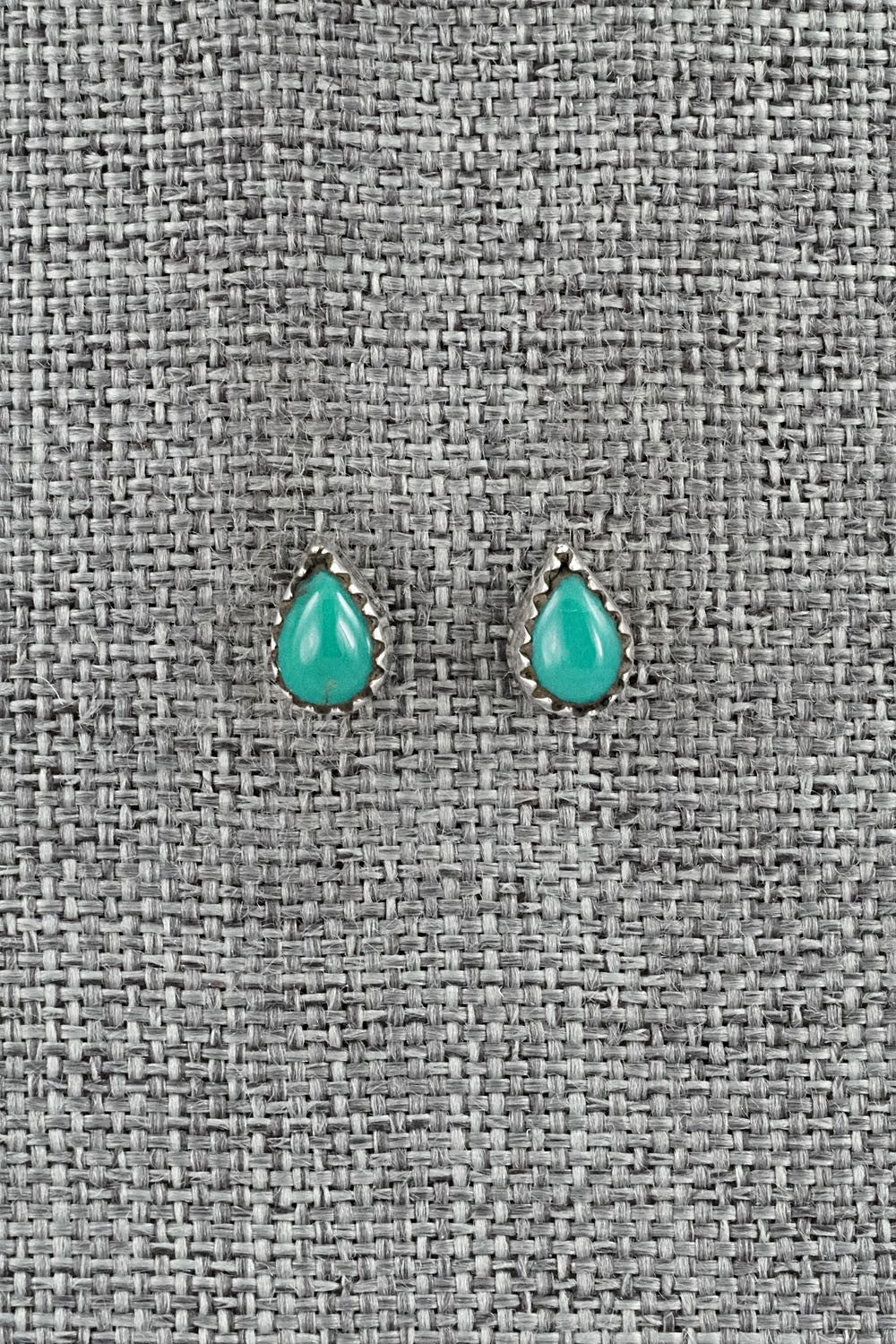 Turquoise & Sterling Silver Earrings - Gerald Joe