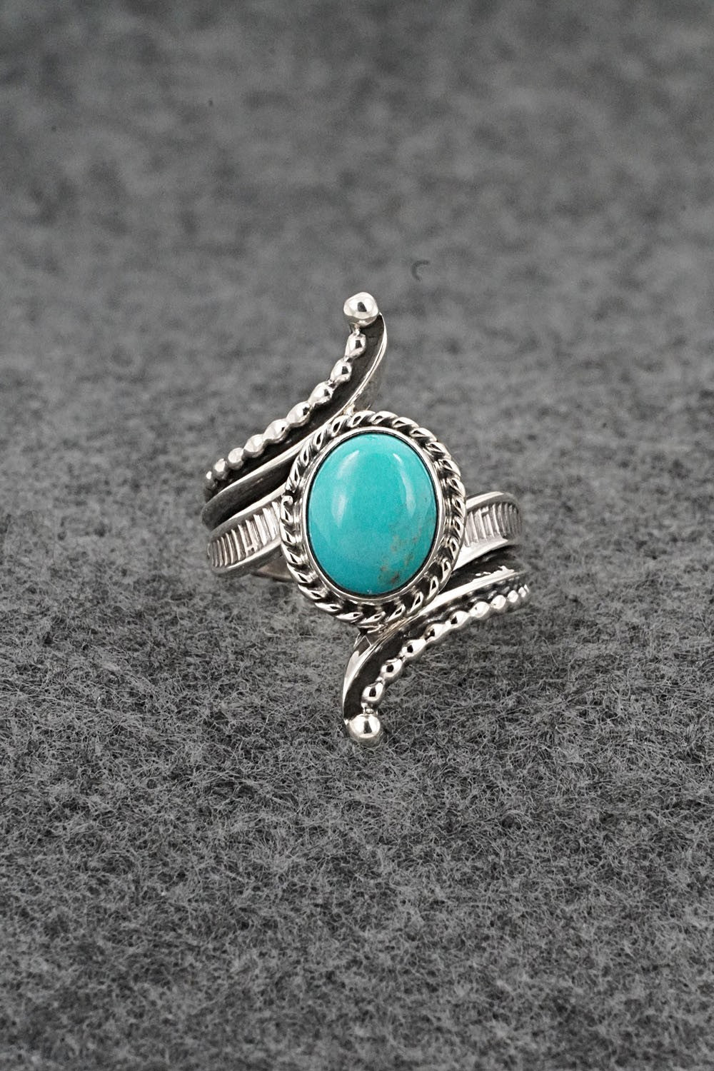 Turquoise & Sterling Silver Ring - Thomas Yazzie - Size 6