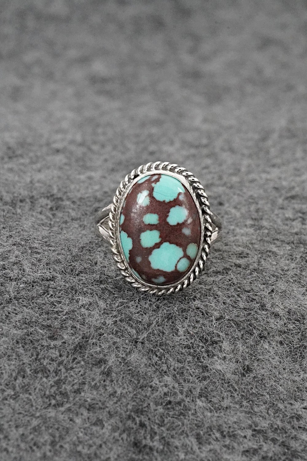 Turquoise & Sterling Silver Ring - Eugene Gruber - Size 5