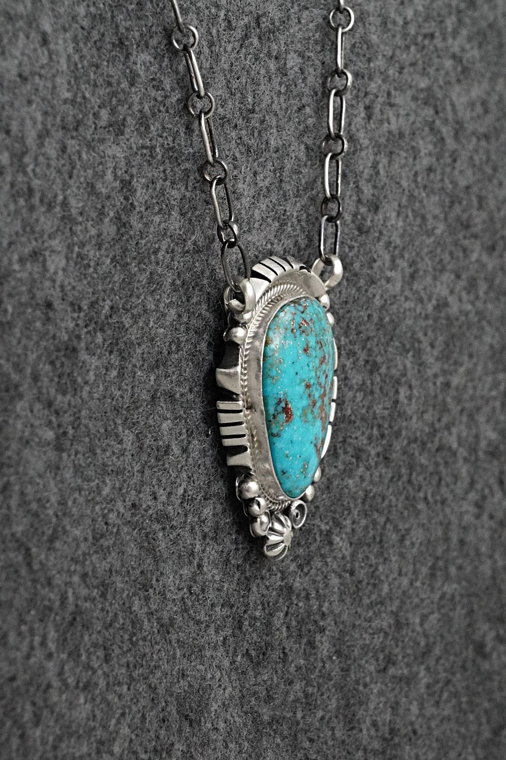 Turquoise & Sterling Silver Necklace - Daniel Benally