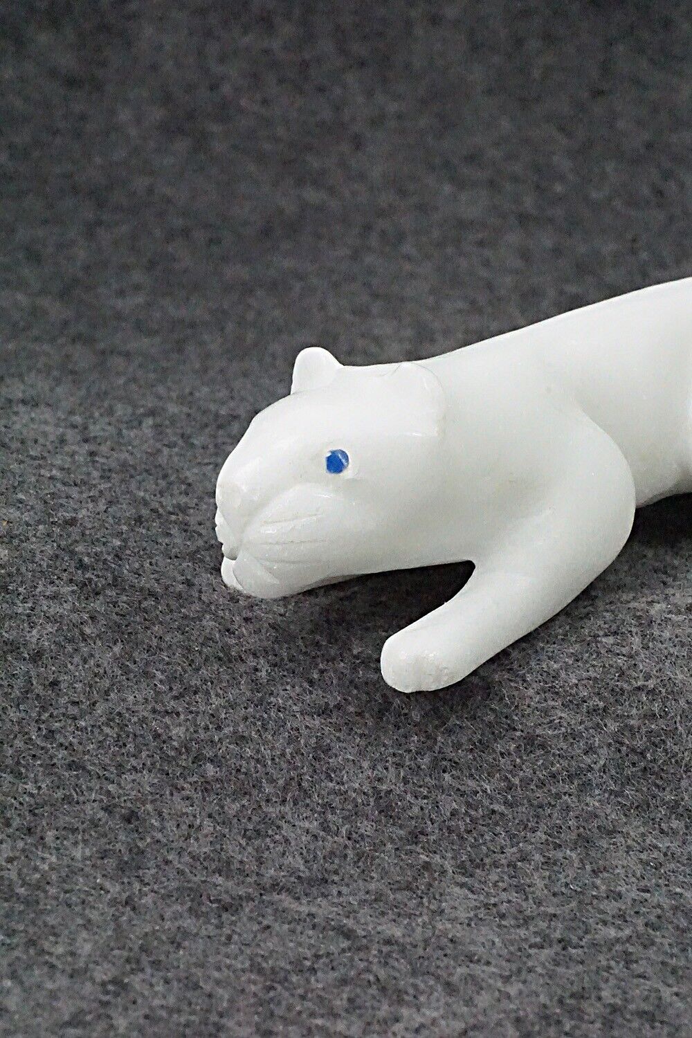 Mountain Lion Zuni Fetish Carving - Lance Cheama
