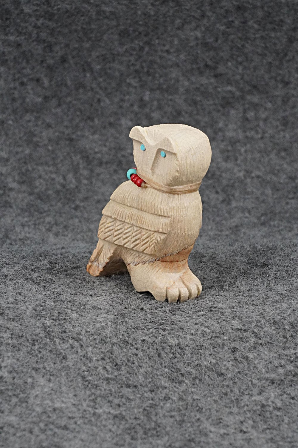 Owl Zuni Fetish Carving - Douglas Martza