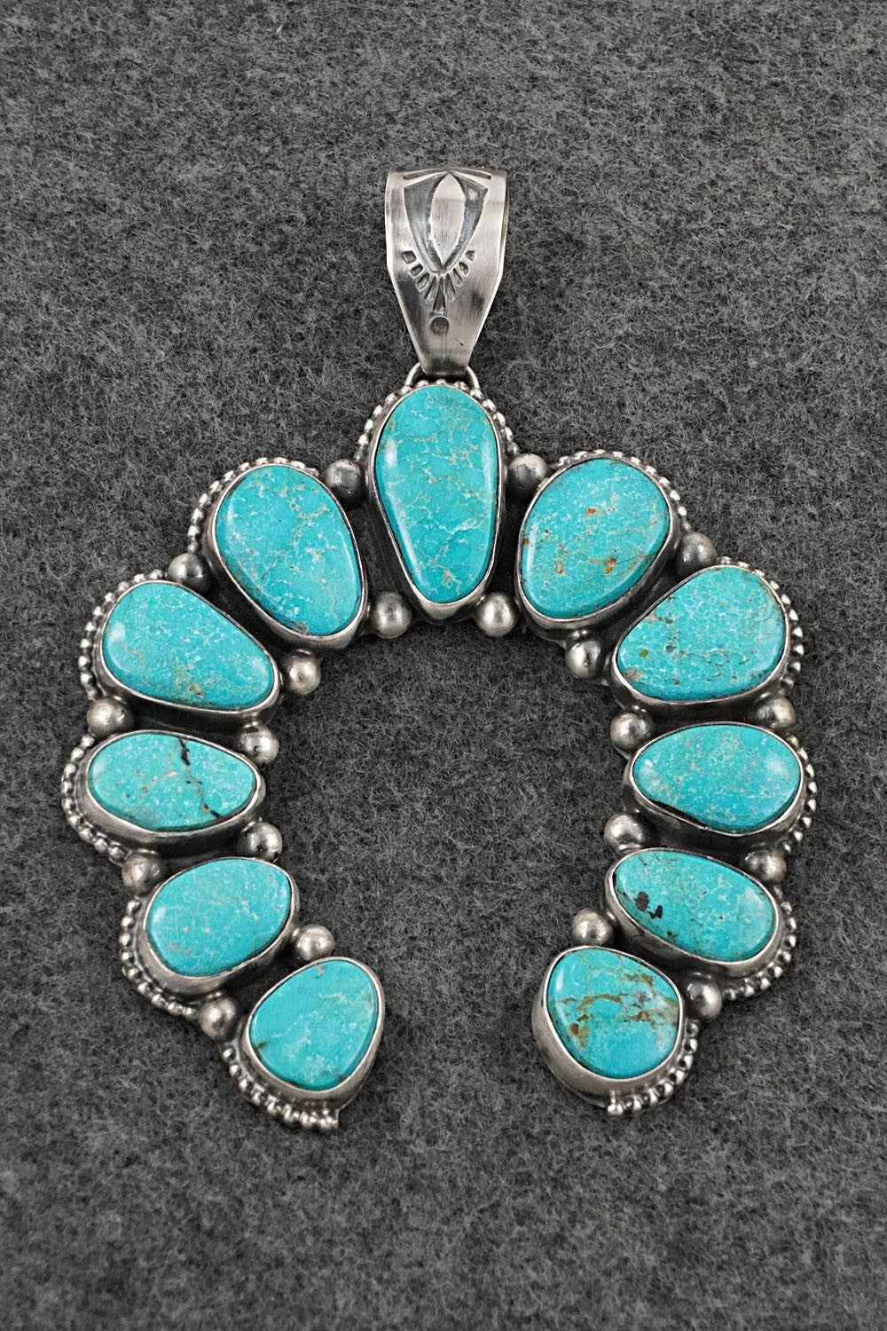 Turquoise & Sterling Silver Pendant - Kathleen Livingston
