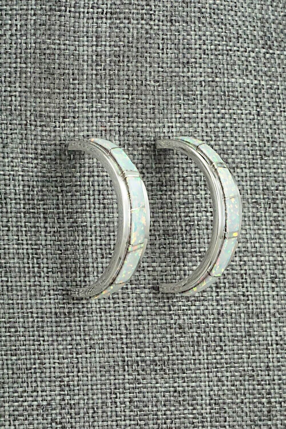 Opalite & Sterling Silver Earrings - Wilbert Muskett Jr.
