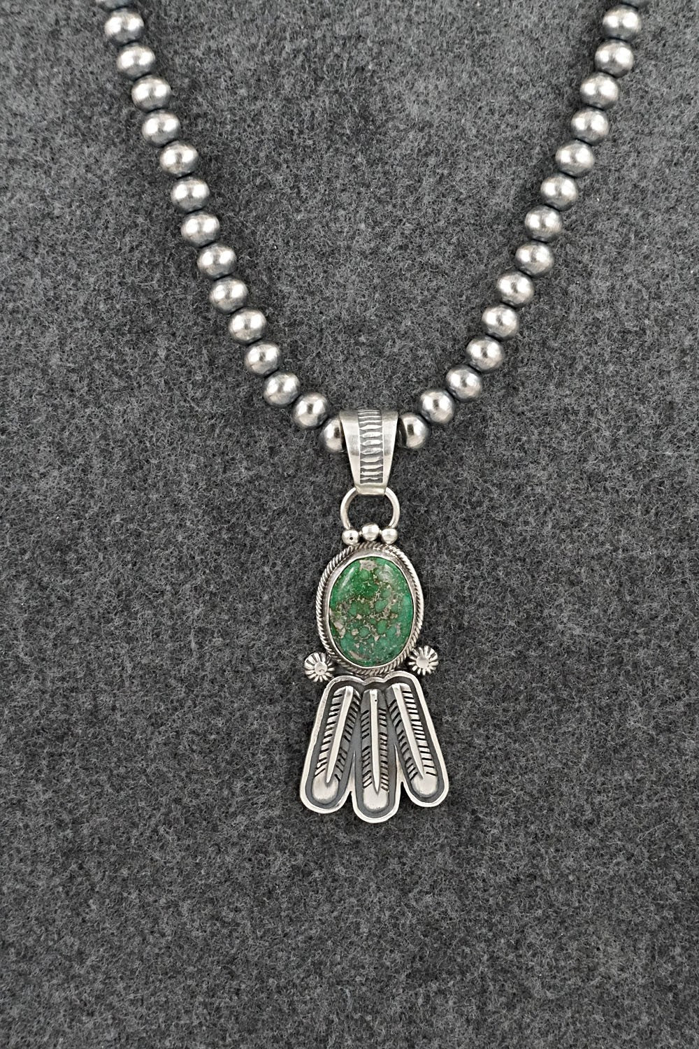 Turquoise & Sterling Silver Necklace - Verley Betone