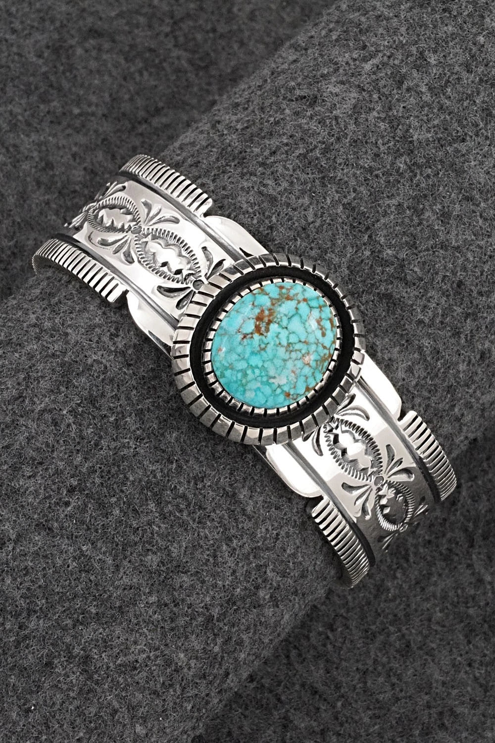 Turquoise & Sterling Silver Bracelet - Mark Yazzie