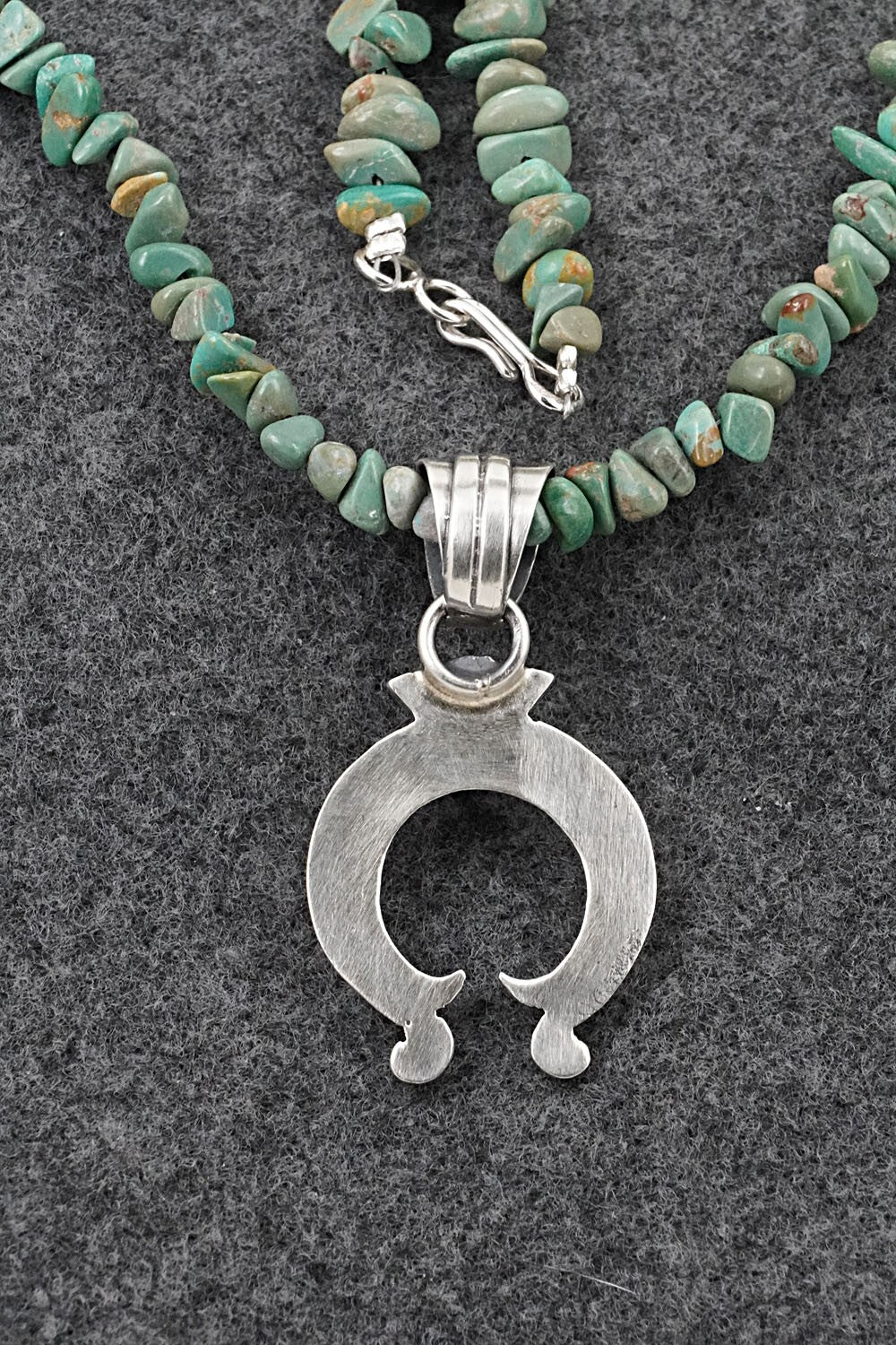 Turquoise & Sterling Silver Necklace 18" - Louise Joe