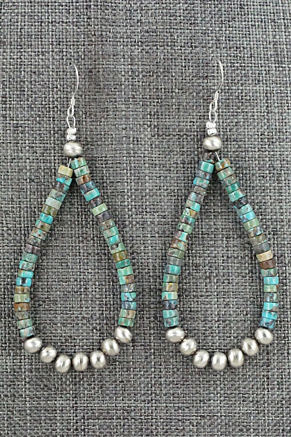 Turquoise & Sterling Silver Earrings - Doreen Jake